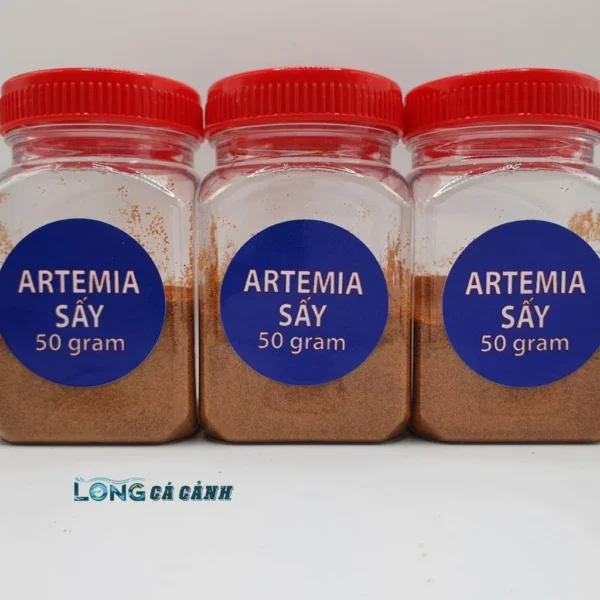 Artemia Sấy Khô Hộp 50g, Thức Ăn Giàu Dinh Dưỡng Dành Cho Cá Cảnh