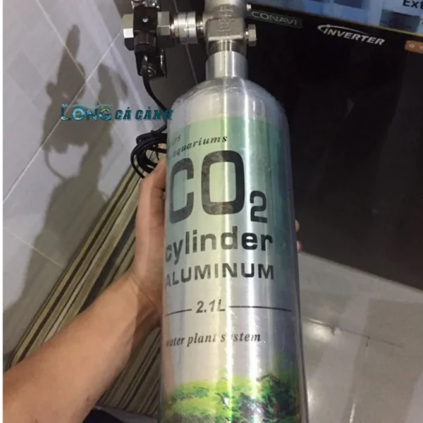 Bình CO2 Nhôm Hồ Thủy Sinh, Bình CO2 Nhôm Nhật 2.1 Lít